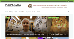 Desktop Screenshot of portaltatra.sk