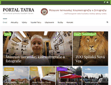 Tablet Screenshot of portaltatra.sk